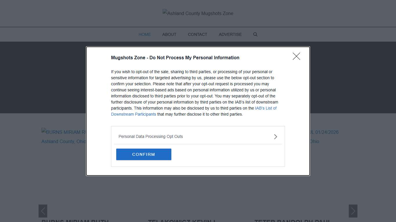 Ashland County Mugshots Zone